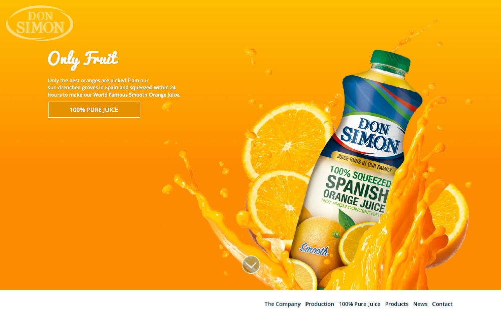 Nueva web Don Simón para el mercado anglosajón.